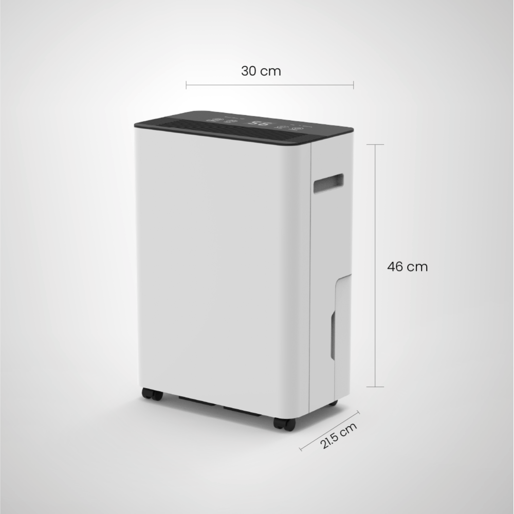 Imagen 2 del producto Deshumedecedor Alfano Q-28, 28L, tanque 5.3L, temporizador digital, blanco