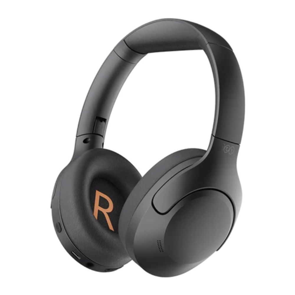 Imagen 1 del producto Audífonos bluetooth on ear QCY H3 Lite, almohadillas acolchadas, 60 horas, control de música y llamadas negro