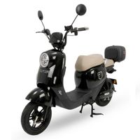 Bicimoto eléctrica Futur Kira 500W, batería de litio, autonomía hasta 50km, negro