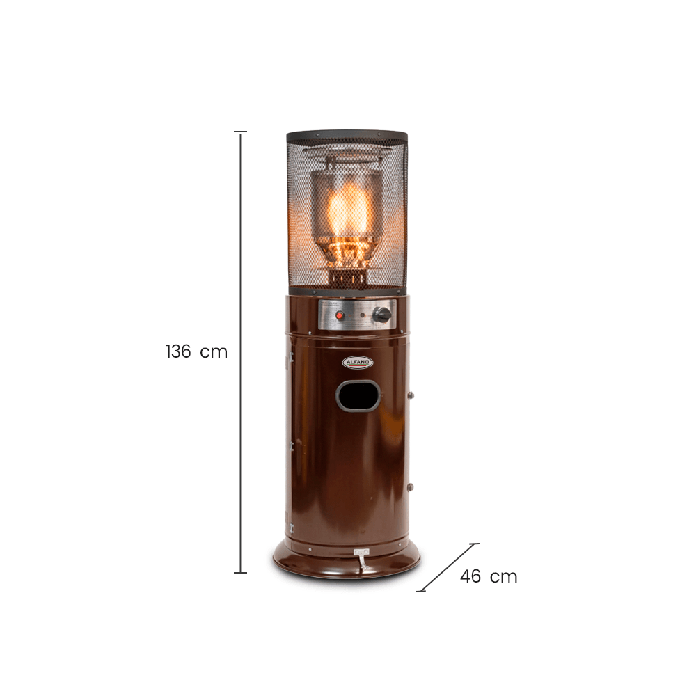 Imagen 2 del producto Estufa de terraza Alfano Small a gas, 13000 watts, oro quemado