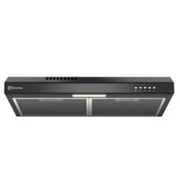 Campana extractora Electrolux DE6SB, 60 cm, 3 velocidades, iluminación LED, negro