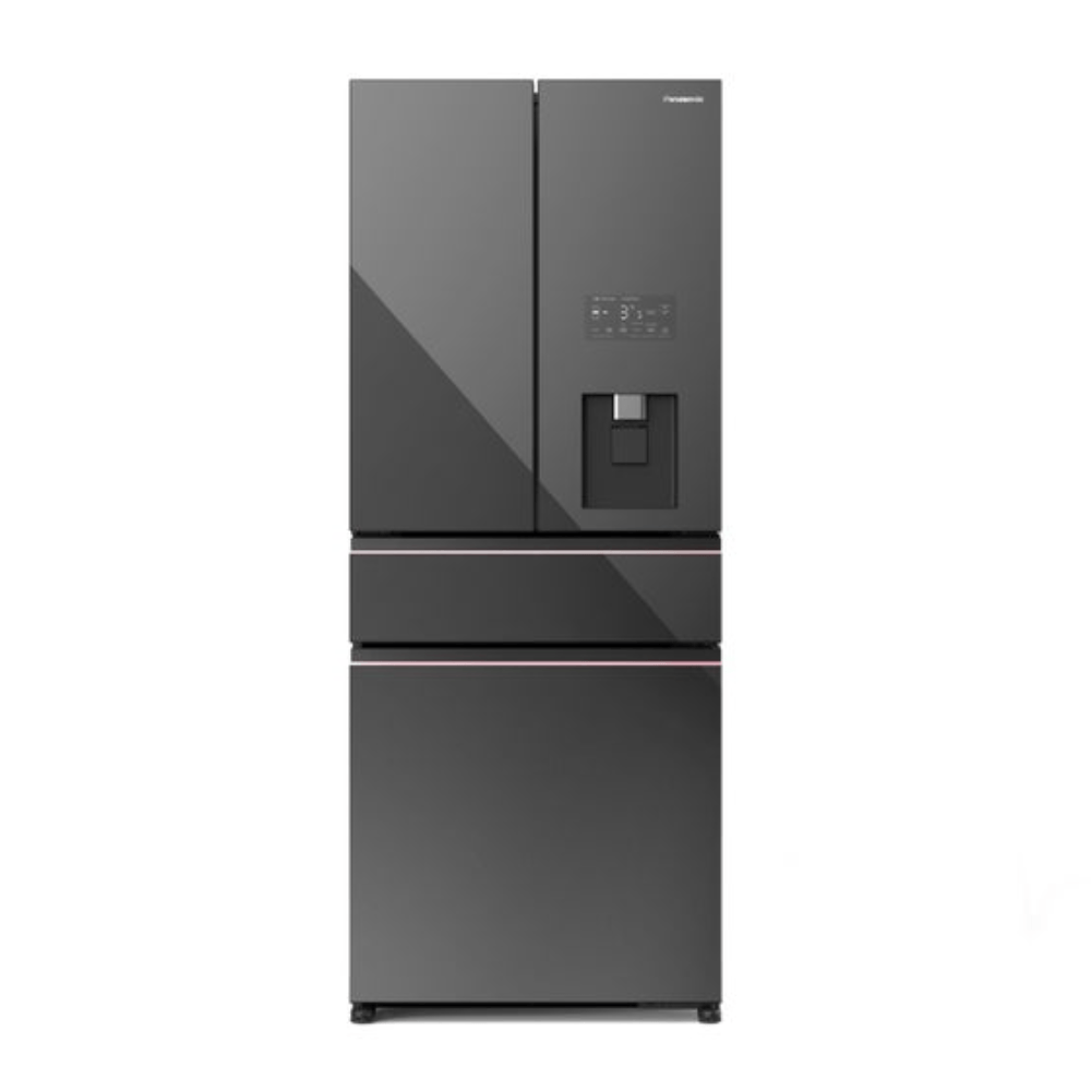 Imagen 1 del producto Refrigeradora Panasonic NR-DB69GVWD French Door, 537 litros, No Frost, Inverter Econavi, dispensador de agua y hielo, negro