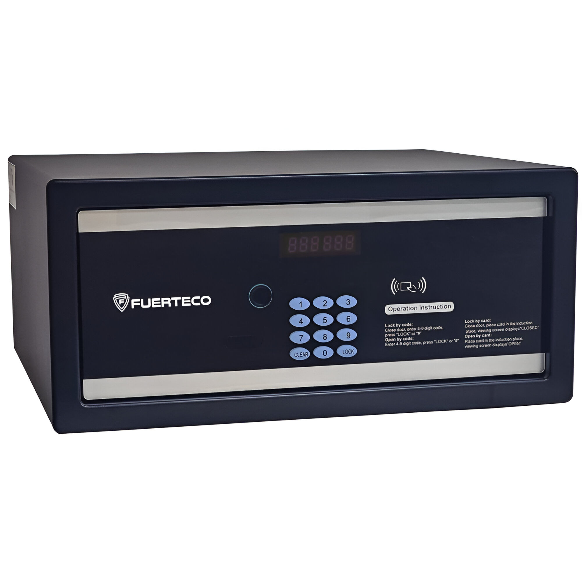 Imagen 1 del producto Caja fuerte Fuerteco Vulcan smart con huella digital, acero, negro mate