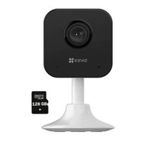 Combo cámara seguridad Ezviz H1C Full HD Wi-Fi, audio bidireccional, visión nocturna, base magnética, microSD 128GB