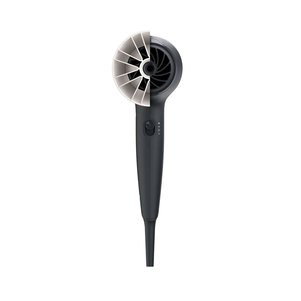 Imagen 2 del producto Secadora de cabello Philips BHD302 Serie 3000, 1600W, ThermoProtect, aire frío, negro