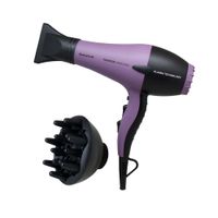 Secadora de cabello Taurus Fashion 2400 Ionic, 2200W, 2 velocidades, aire frío, morado