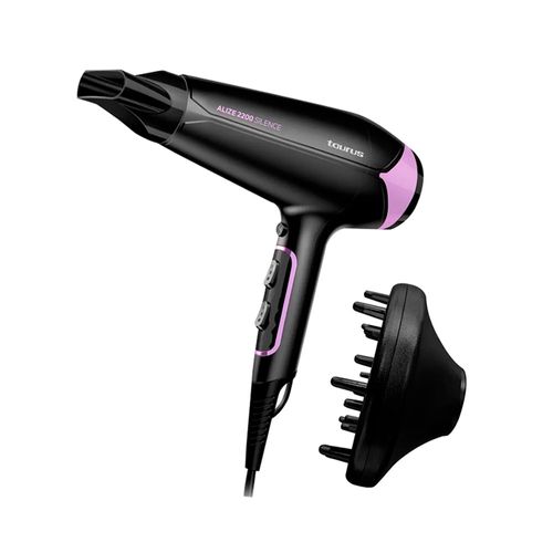 Secadora de cabello Taurus Alize 2200 Silence, 2200W, 2 velocidades, aire frío, negro