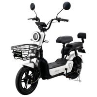Bicimoto eléctrica Futur Oxen 14"", autonomía 35km, vel. 25km/h, 350W, blanco