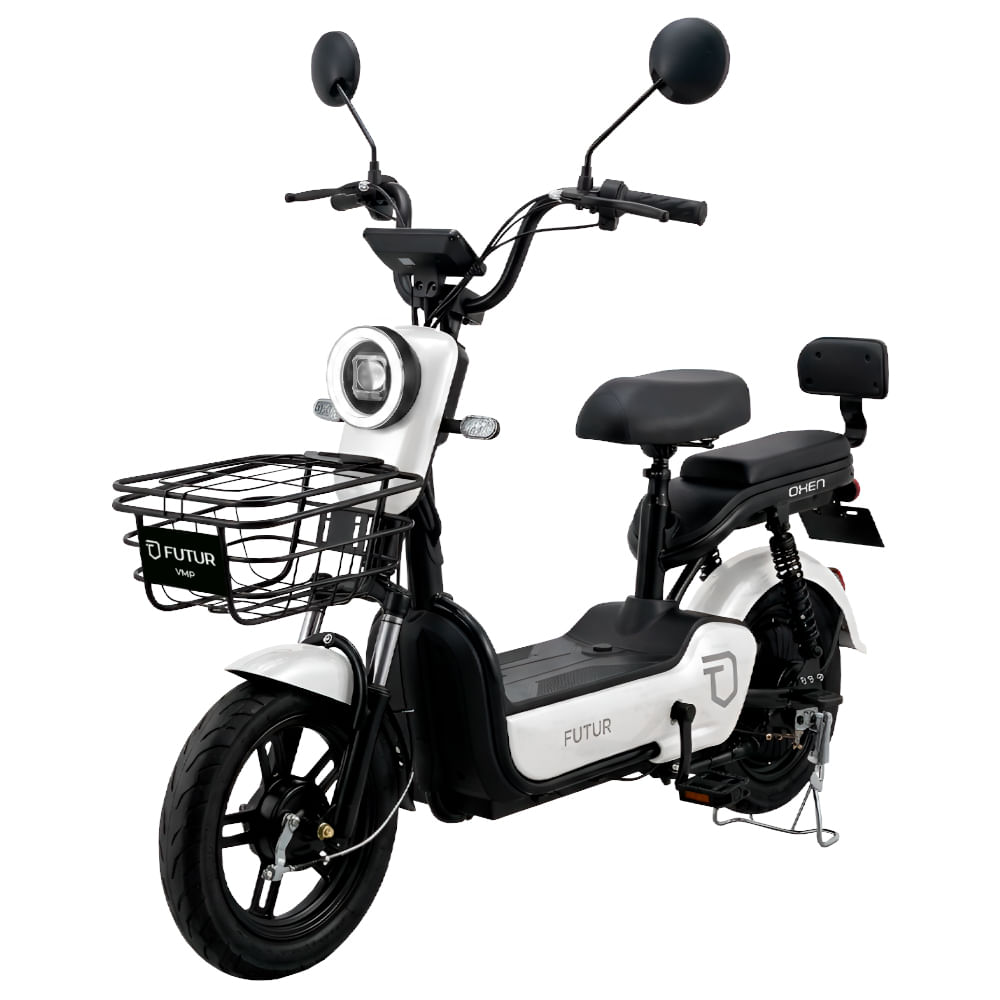Imagen 1 del producto Bicimoto eléctrica Futur Oxen 14"", autonomía 35km, vel. 25km/h, 350W, blanco