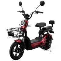Bicimoto eléctrica Futur Oxen 14"", autonomía 35km, vel. 25km/h, 350W, rojo