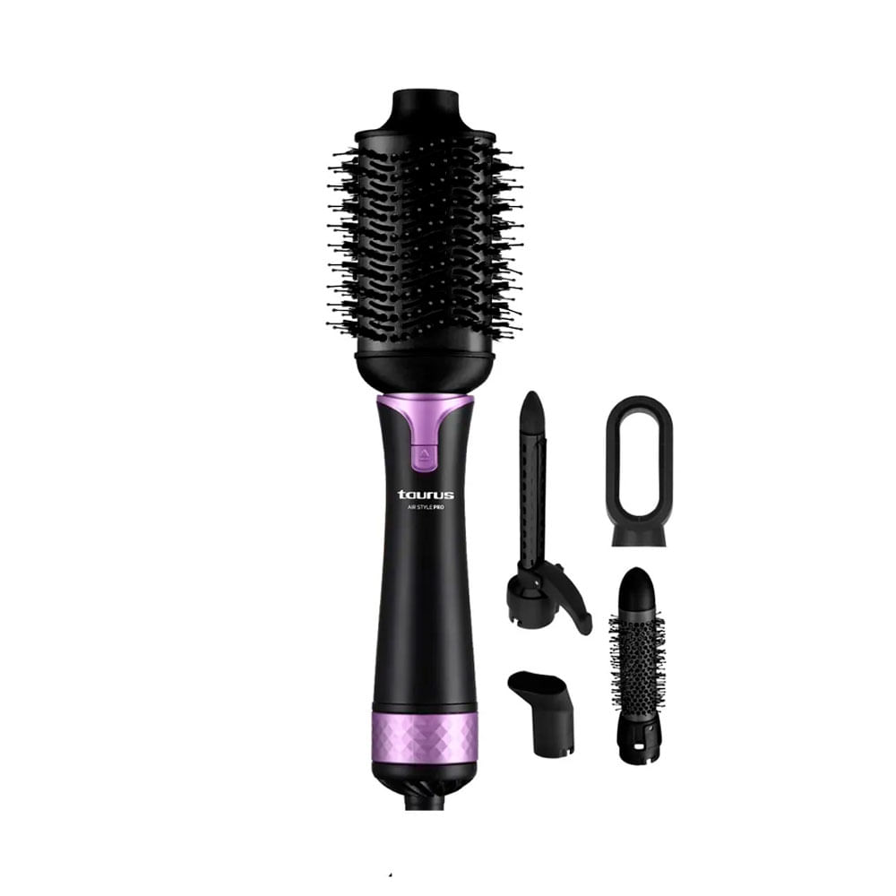 Imagen 1 del producto Cepillo modelador Taurus Air Style Pro 5 en 1, 1200W, 3 niveles, tecnología iónica, aire frío, negro