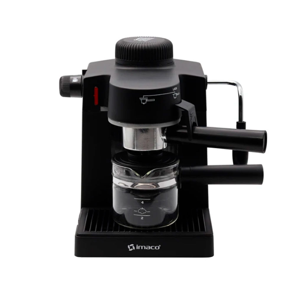 Imagen 1 del producto Cafetera espresso Imaco IECM5B, 5 bares, 670W, 4 tazas, capuccino, negro