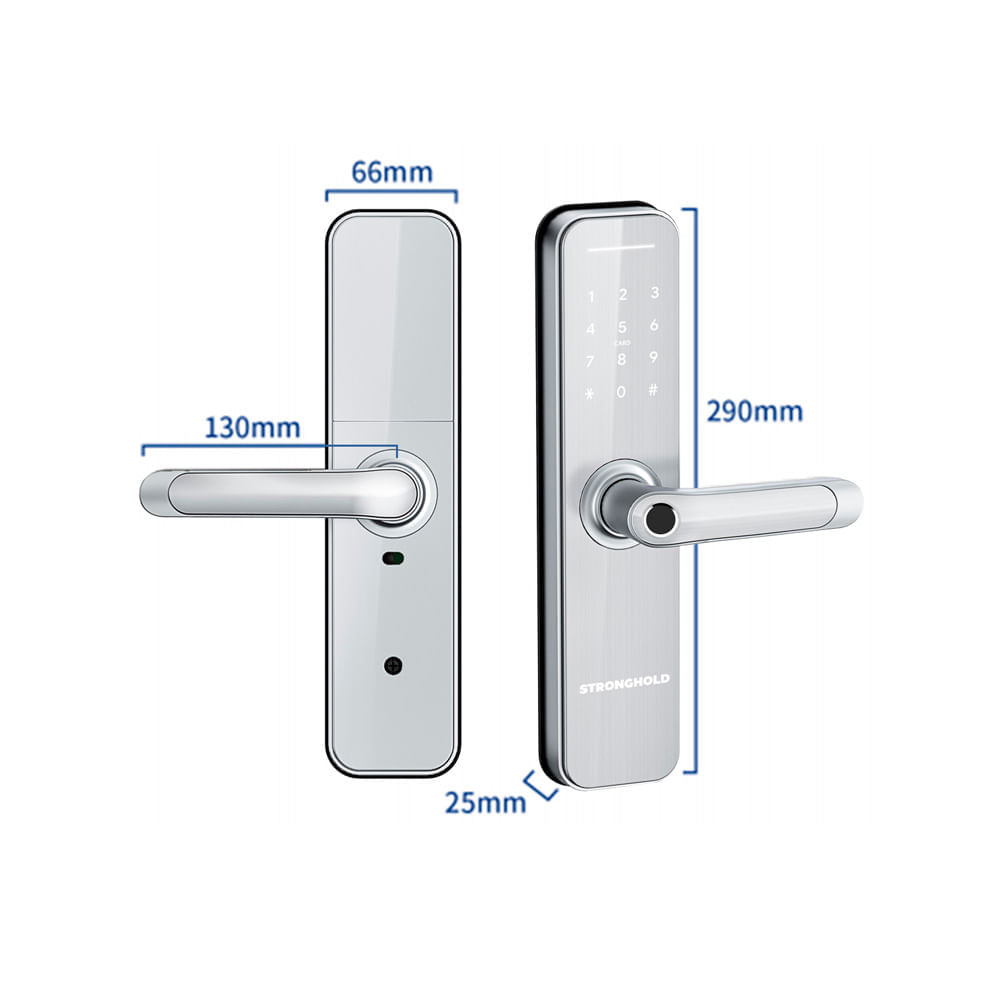 Imagen 2 del producto Cerradura digital Inteligente WIFI Resistente al Agua Stronghold - MASTER IP55 color Plata