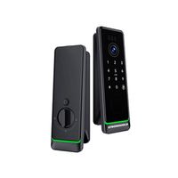 Cerradura digital LUX con cámara y video, Wi-Fi integrado, bluetooth, huella dactilar, negro
