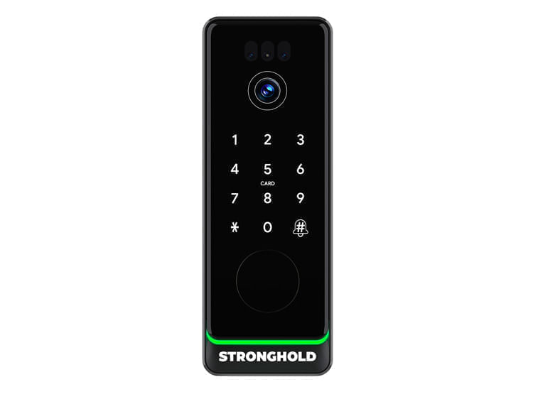 Imagen 2 del producto Cerradura digital LUX con cámara y video, Wi-Fi integrado, bluetooth, huella dactilar, negro