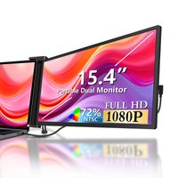 Monitor extensor de pantalla portátil FOPO S3-C 15.4"" IPS, FHD, 60Hz, 14ms, USB Tipo-C y mini HDMI, negro