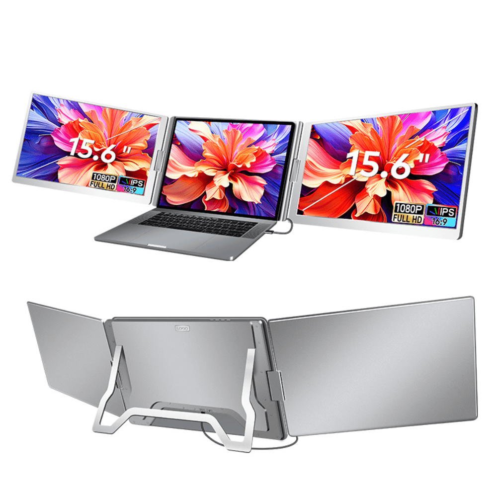 Imagen 1 del producto Monitor extensor de pantalla portátil FOPO S800 15.6"" IPS, FHD, 60Hz, 14ms, plateado