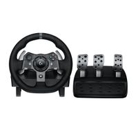 Volante Logic G920 Driving Force, Xbox y PC, force feedback, pedales, USB, negro