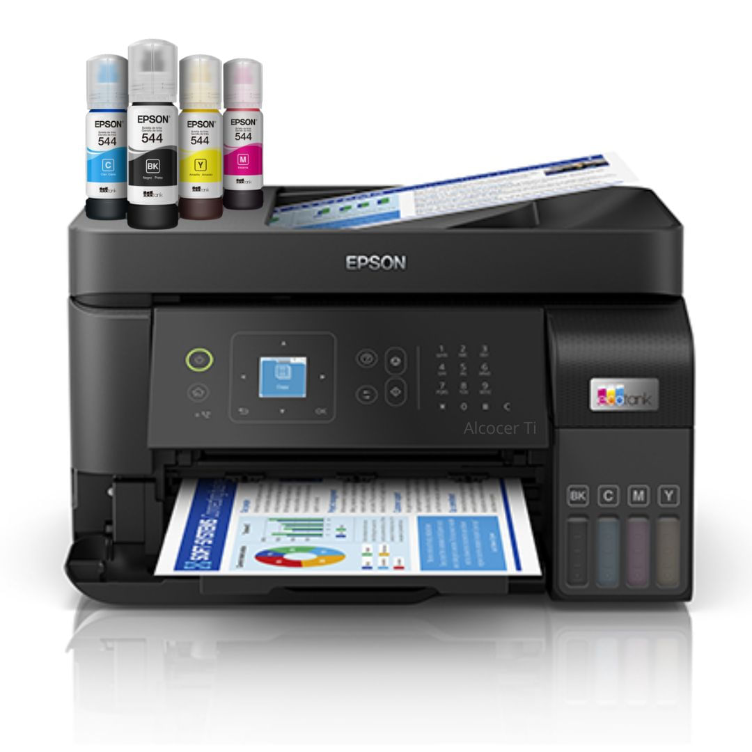 Imagen 2 del producto Impresora multifuncional Epson L5590, inyección de tinta, inalámbrica, Wi-Fi, tanques recargables