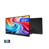 Monitor portátil Acer PM161Q, 15.6 pulgadas, FHD IPS, 60 Hz, USB-C, Mini HDMI, negro