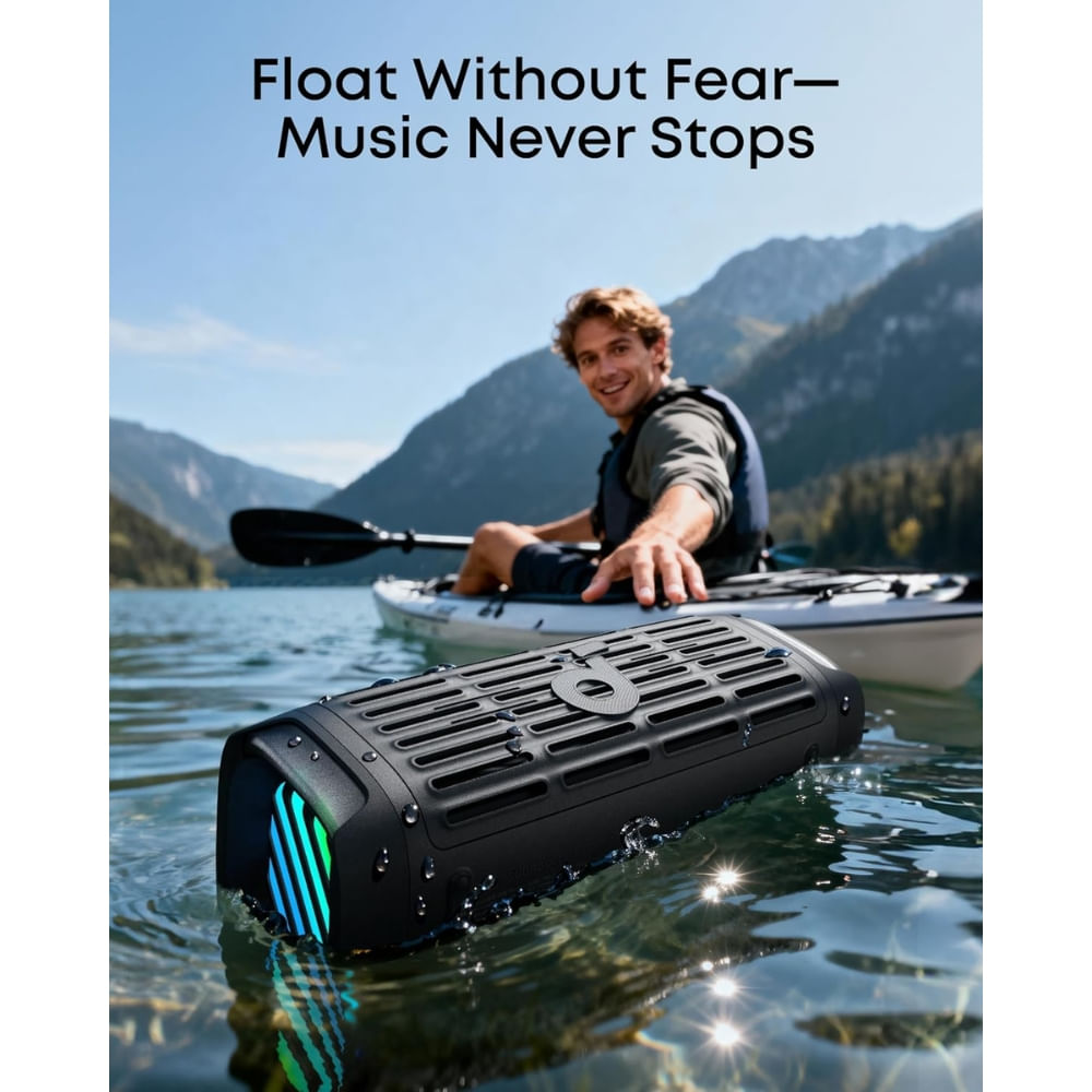 Imagen 2 del producto Parlante Bluetooth Soundcore Boom 3i 50W con IP68, reproducción flotante, BassUp 2.0, Bluetooth 5.3 y 16 horas negro