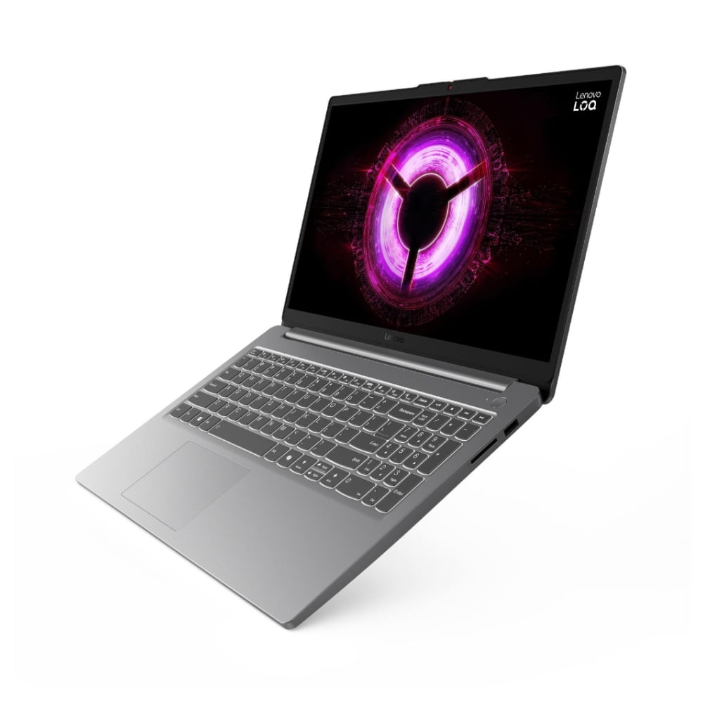 Imagen 2 del producto Laptop Lenovo LOQ 15ARP10E 15.6"", AMD Ryzen 7 7735HS, 512GB SSD 16GB RAM, FreeDOS - sin Sistema Operativo, luna grey