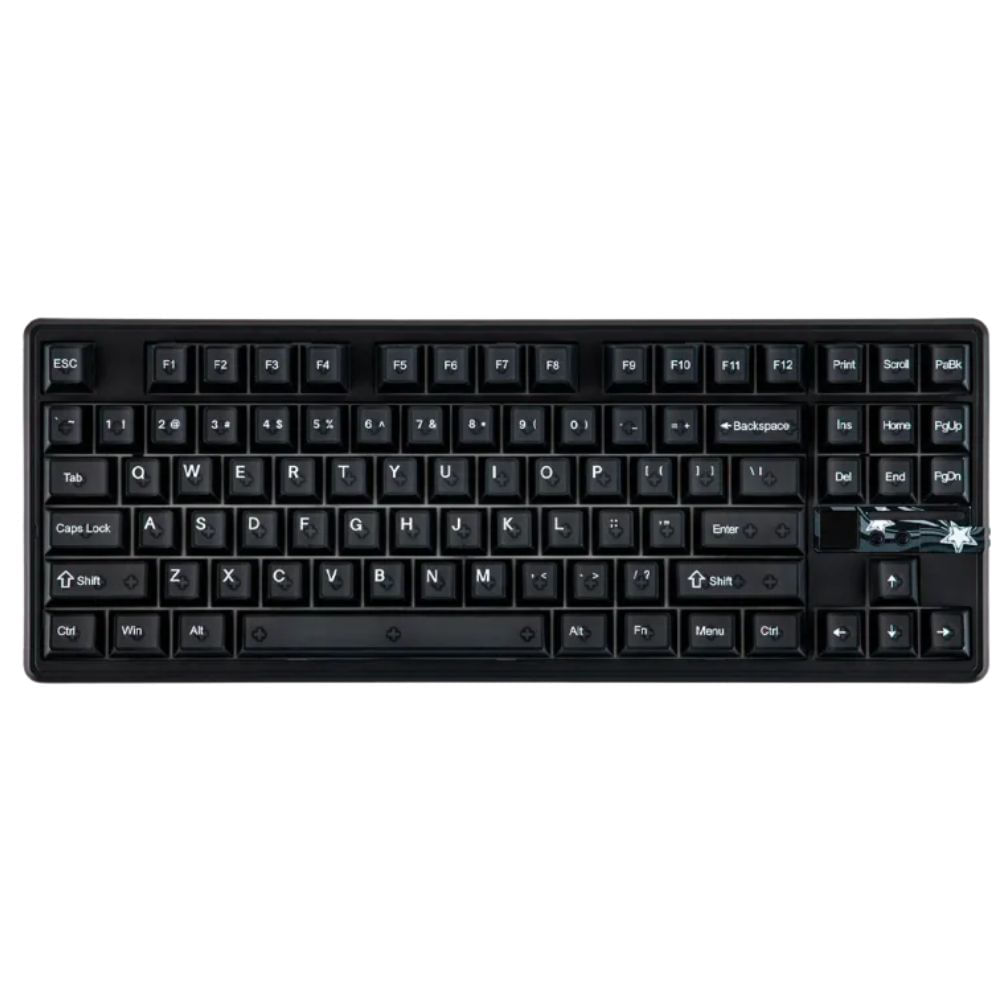 Imagen 2 del producto Teclado gamer inalámbrico Aula F87 PRO V2, bluetooth y conexión USB Tipo-C, mecánico, idioma inglés, RGB, negro
