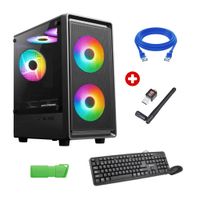PC Intel Core i7-6700, RAM 16GB, Disco SSD 512GB, Win 11 Pro + Teclado + Mouse + USB 128GB + Cable de red