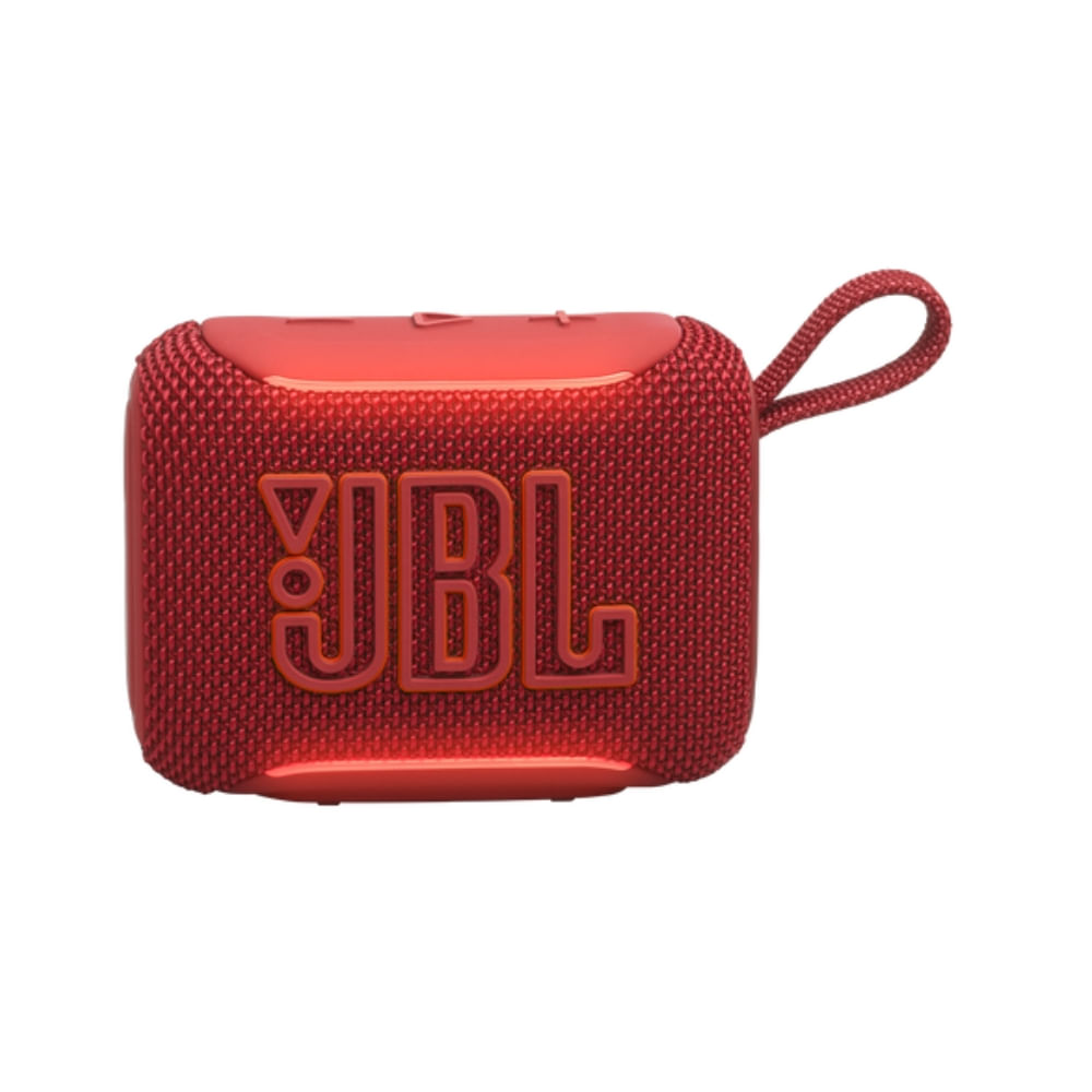 Imagen 2 del producto Parlante Bluetooth JBL Go 5 de 4.8W RMS con IP68, Auracast, audio USB-C, app JBL portable y hasta 10 horas rojo