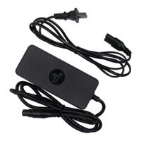 Cargador para scooter Segway, 48V, carga rápida, compatible con modelos F3 Pro, Max G3 y ZT3 Pro
