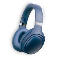 Audífonos Bluetooth on ear Decibel Rhythmic, FM, 55h, azul, con estuche (reempacado)