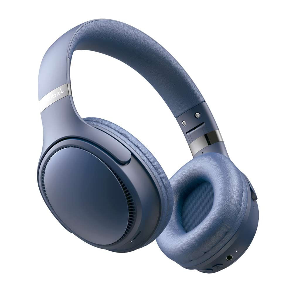 Imagen 2 del producto Audífonos Bluetooth on ear Decibel Rhythmic, FM, 55h, azul, con estuche (reempacado)
