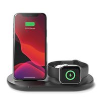 Reacondicionado: Cargador inalámbrico Belkin 3 en 1, iPhone, Apple Watch y AirPods