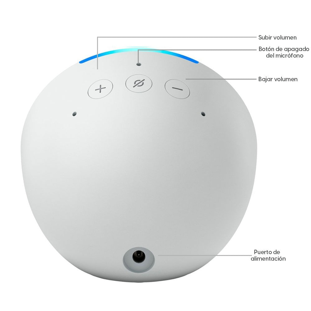 Imagen 2 del producto Reacondicionado: Parlante inteligente Amazon Echo Pop con Alexa, blanco