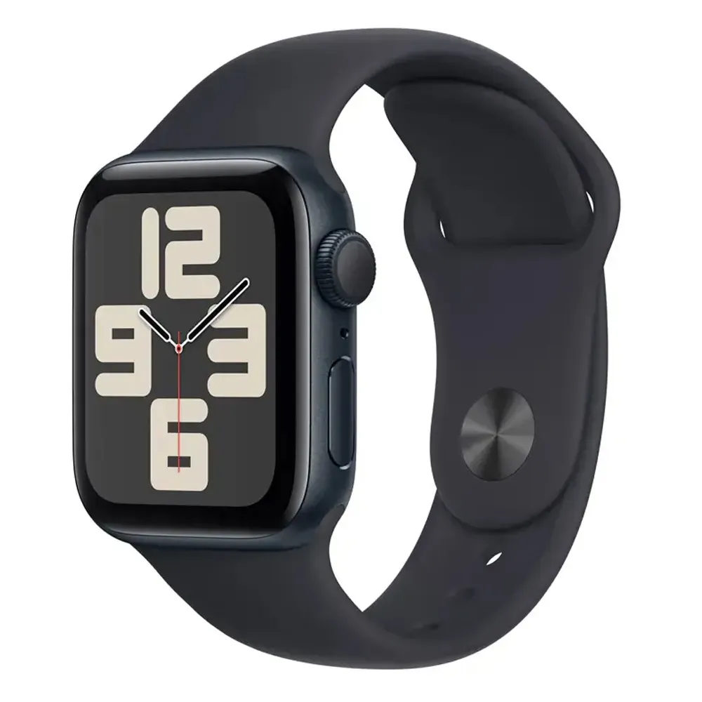 Imagen 1 del producto Reacondicionado: Smartwatch Apple Watch Series SE 40mm, GPS, resistente al agua 5ATM, modos deportivos, batería hasta 18 horas, Talla S/M, negro