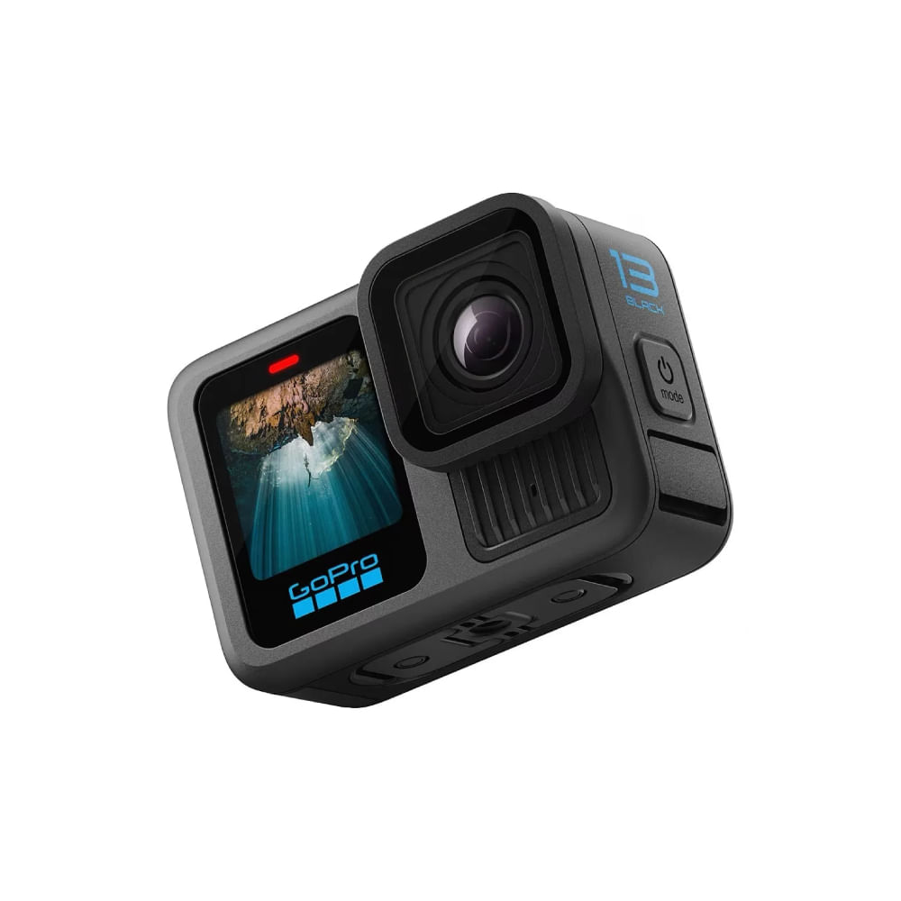 Imagen 2 del producto Cámara de acción GoPro Hero 13 Black, grabación en 4K, fotos 27 MP, pantalla táctil trasera, sumergible hasta 10 metros, negro