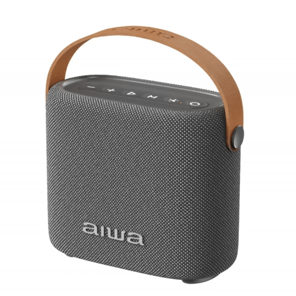 Imagen 1 del producto Parlante bluetooth Aiwa AWS70BTGC, 7W, resistente al agua IPX4, hasta 3.5 horas de reproducción, gris