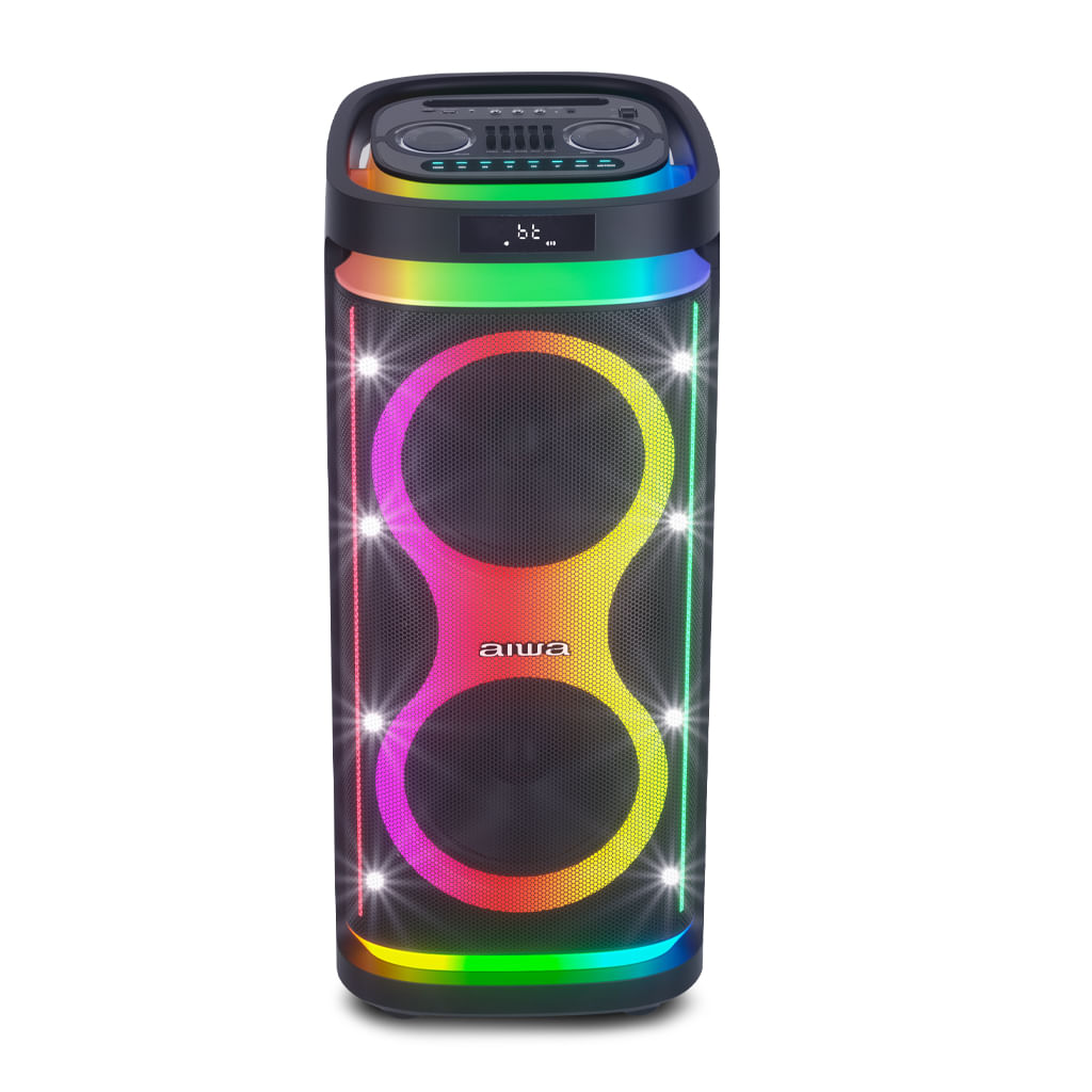 Imagen 2 del producto Parlante de torre bluetooth Aiwa AWPOH6D, 100W, hasta 3 horas de reproducción, negro