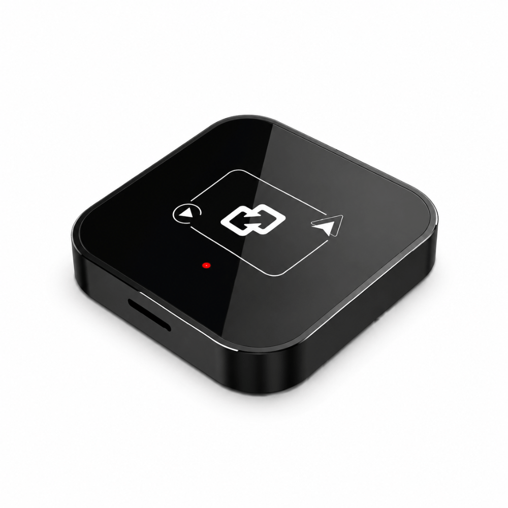 Imagen 1 del producto Adaptador Wooboobox YL2, CarbitLink, CarPlay y Android Auto inalámbrico, WiFi 2.4/5G, USB, Plug & Play, negro