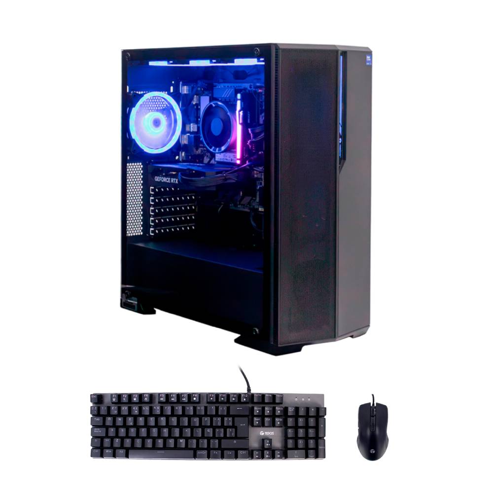 PC Teros TE-8103G Intel Core U5, 500GB SSD, 16GB RAM, RTX 5050 8GB, Ubuntu + Teclado + Mouse gamer