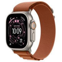 Correa OEM Alpine Loop para Apple Watch 44/45/46/49 mm, nylon, cierre y conectores titanio, ajustable, terracota