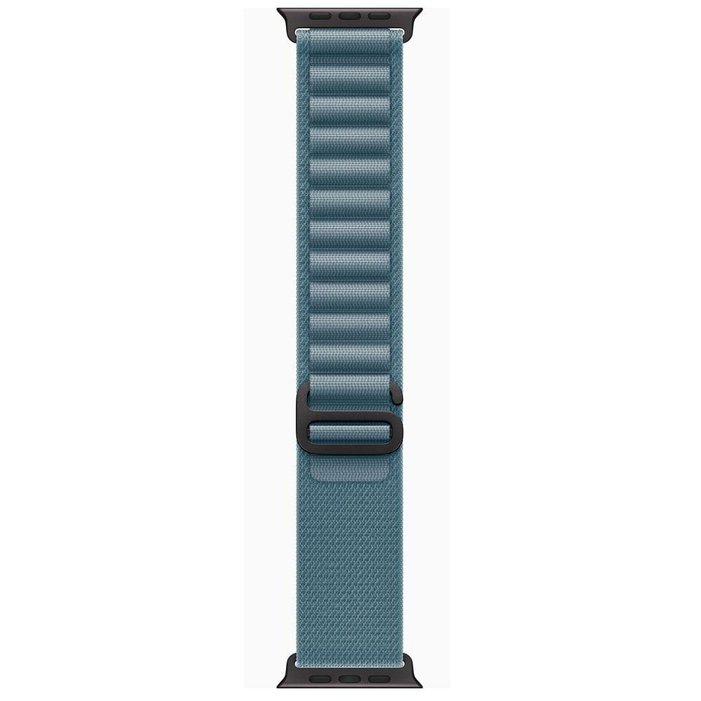 Imagen 2 del producto Correa OEM Alpine Loop para Apple Watch 44/45/46/49 mm, nylon, cierre G y conectores negros, ajustable, azul claro