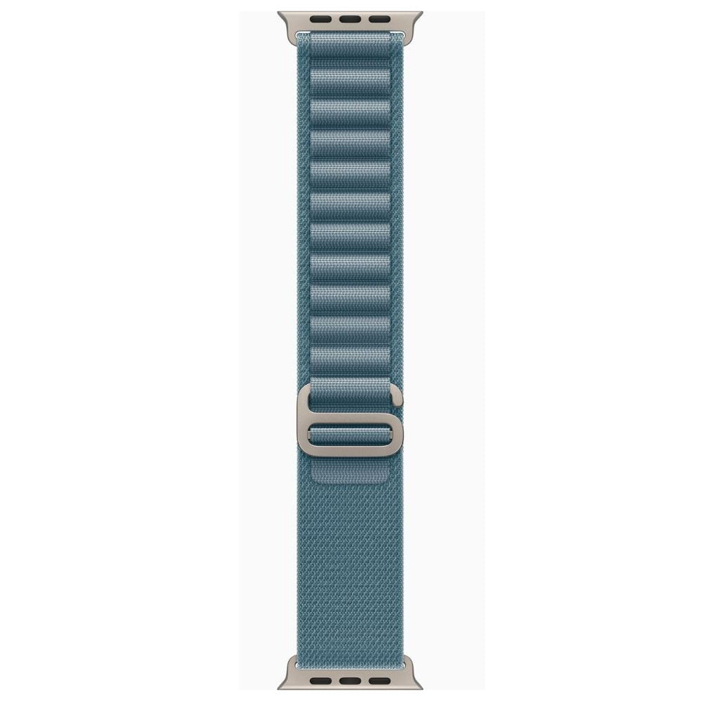 Imagen 2 del producto Correa OEM Alpine Loop para Apple Watch 44/45/46/49 mm, nylon, cierre G y conectores titanio, ajustable, azul claro