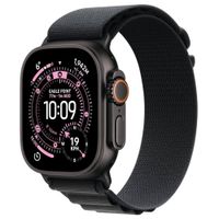 Correa OEM Alpine Loop para Apple Watch 44/45/46/49 mm, nylon, cierre G y conectores negros, ajustable, negro