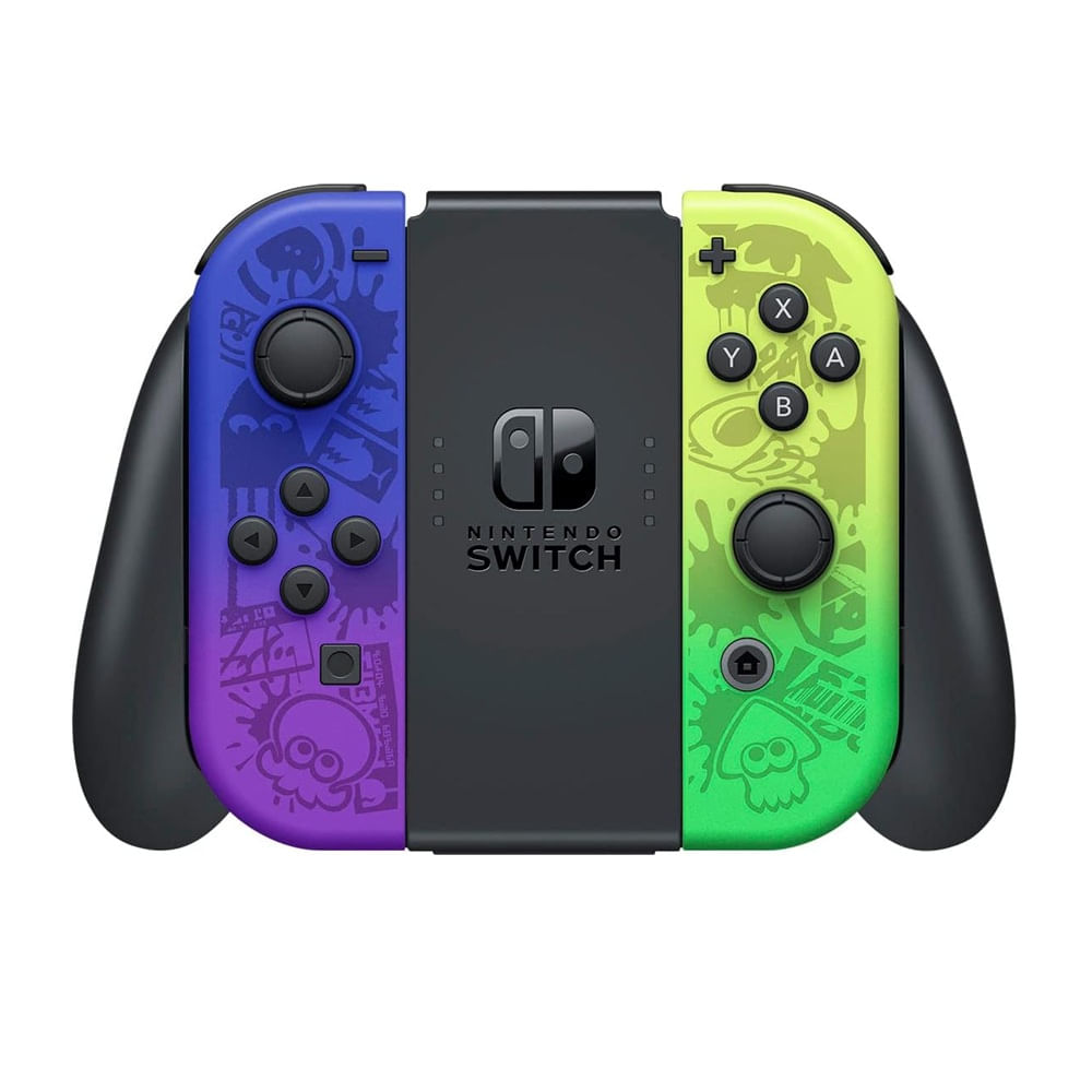 Imagen 2 del producto Consola Nintendo Switch OLED edición Splatoon 3 versión japonesa, 64GB, 4GB RAM, morado-verde, sin juego incluido