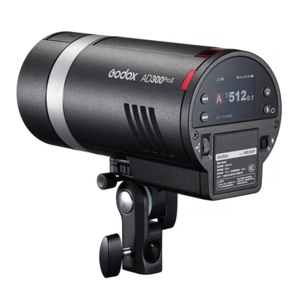 Imagen 2 del producto Flash Godox AD300 PRO II, portátil, inclinación 90°, giro 30°, con batería recargable