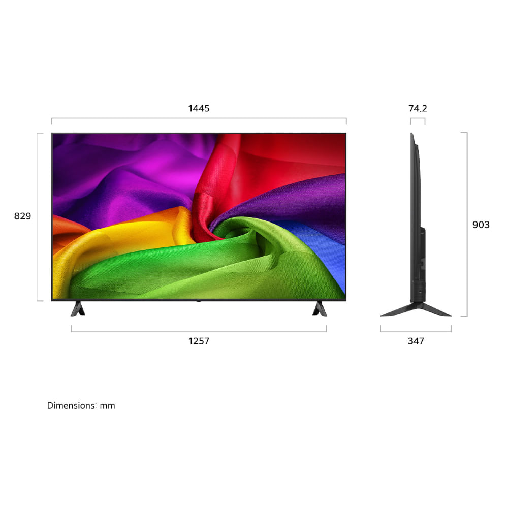 Imagen 2 del producto Smart TV LG 65"", 4K Ultra HD, Nano UHD, sistema webOS integrado, 65NU800BPSB, 2026