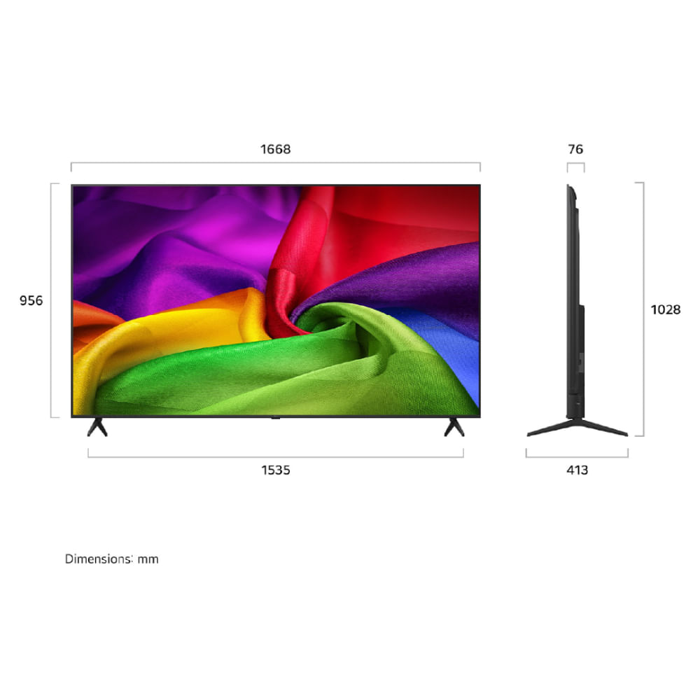 Imagen 2 del producto Smart TV LG 75"", 4K Ultra HD, Nano UHD, sistema webOS integrado, 75NU800BPSB, 2026