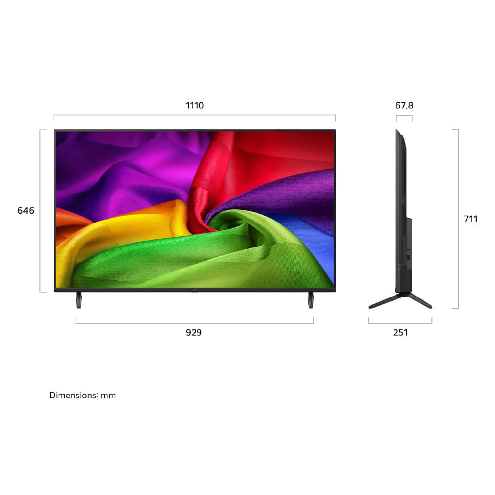Imagen 2 del producto Smart TV LG 50"", 4K Ultra HD, Nano UHD, sistema webOS integrado, 50NU800BPSC, 2026
