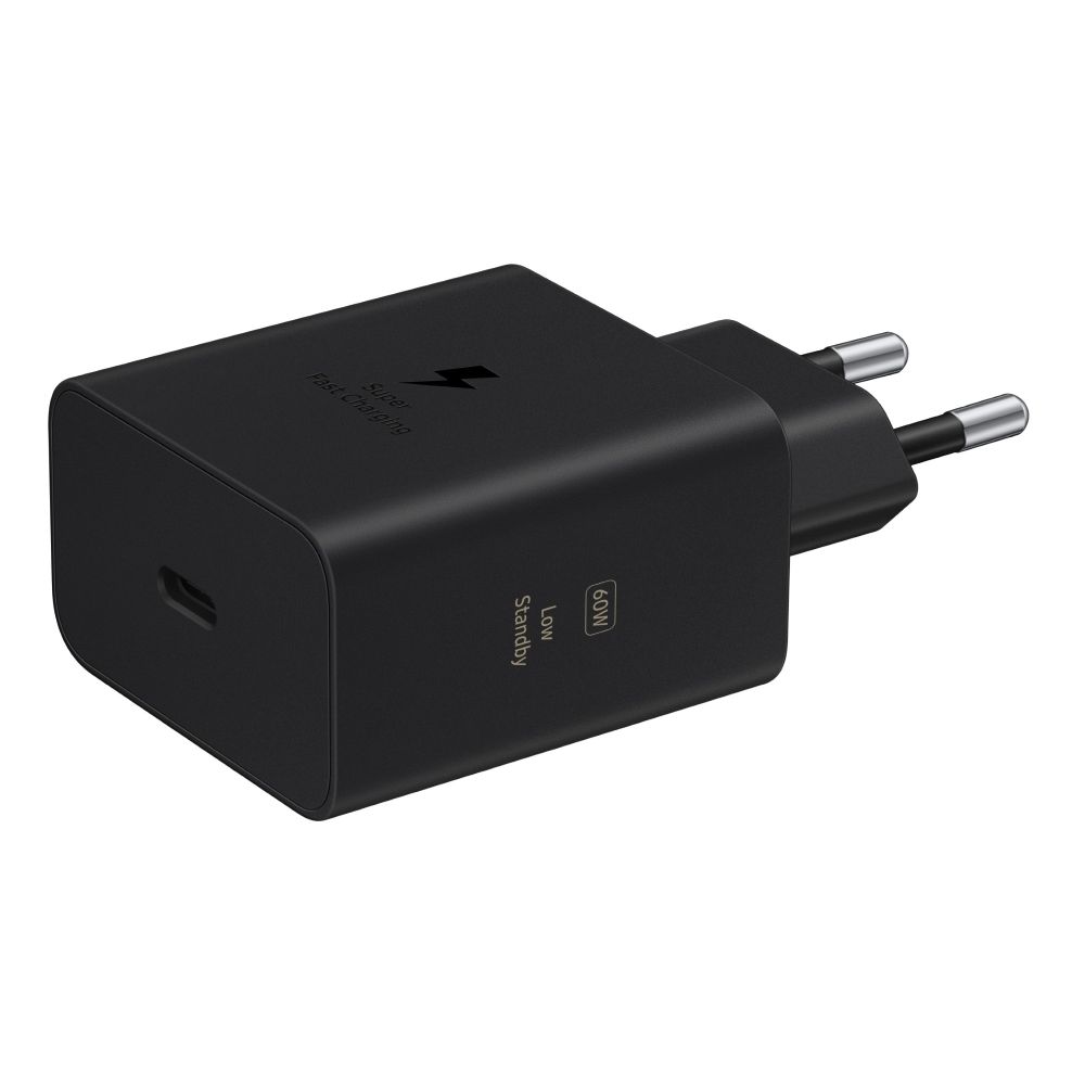 Imagen 2 del producto Cargador de pared Samsung USB Tipo-C 60W, carga rápida, negro